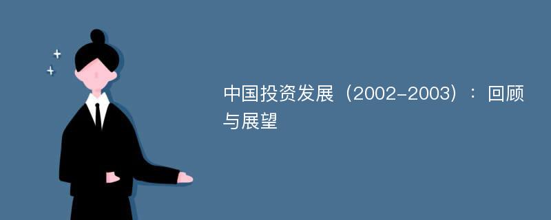 中国投资发展（2002-2003）：回顾与展望